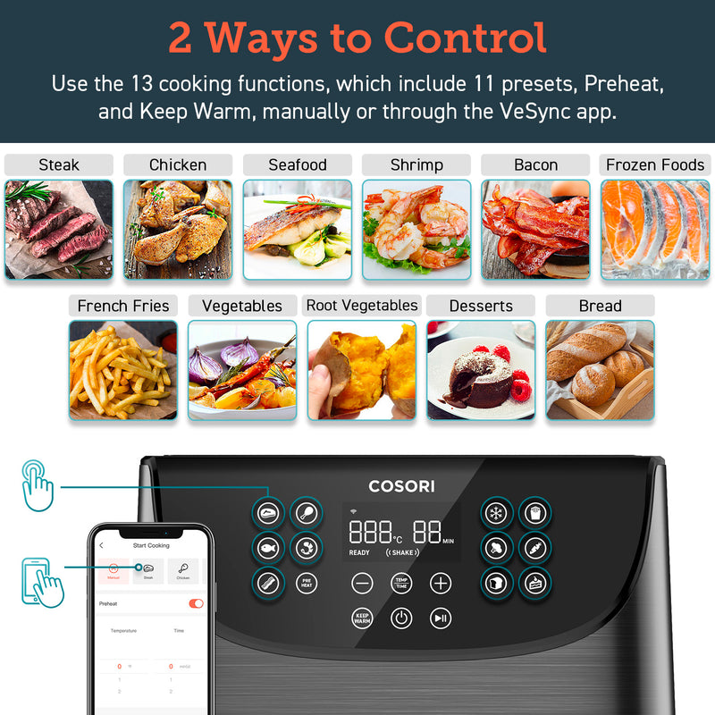 Load image into Gallery viewer, COSORI Smart 5.5-Liter Air Fryer CS158
