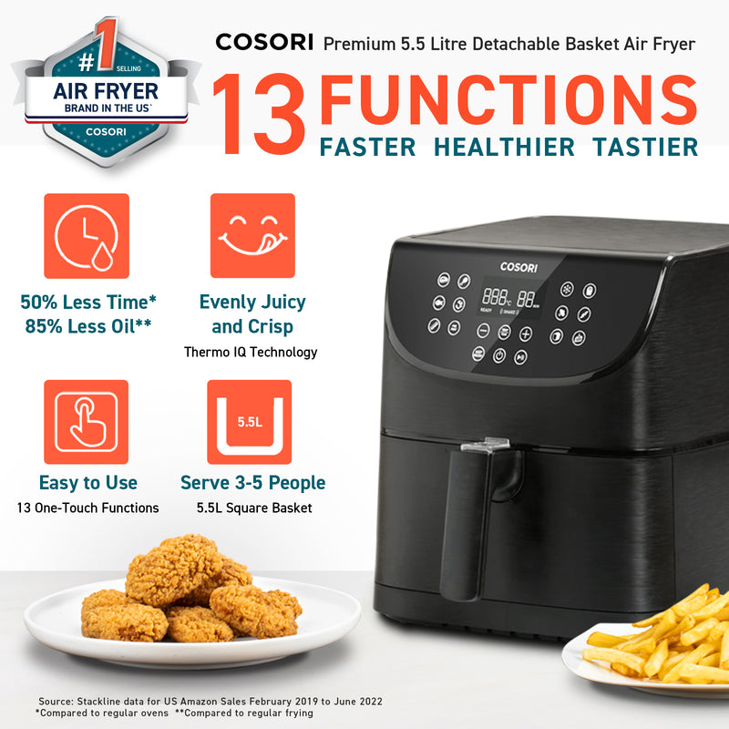 Load image into Gallery viewer, COSORI Premium 5.5-Liter Air Fryer CP158
